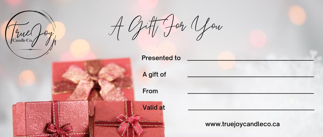 True Joy Candle Co. Gift Card